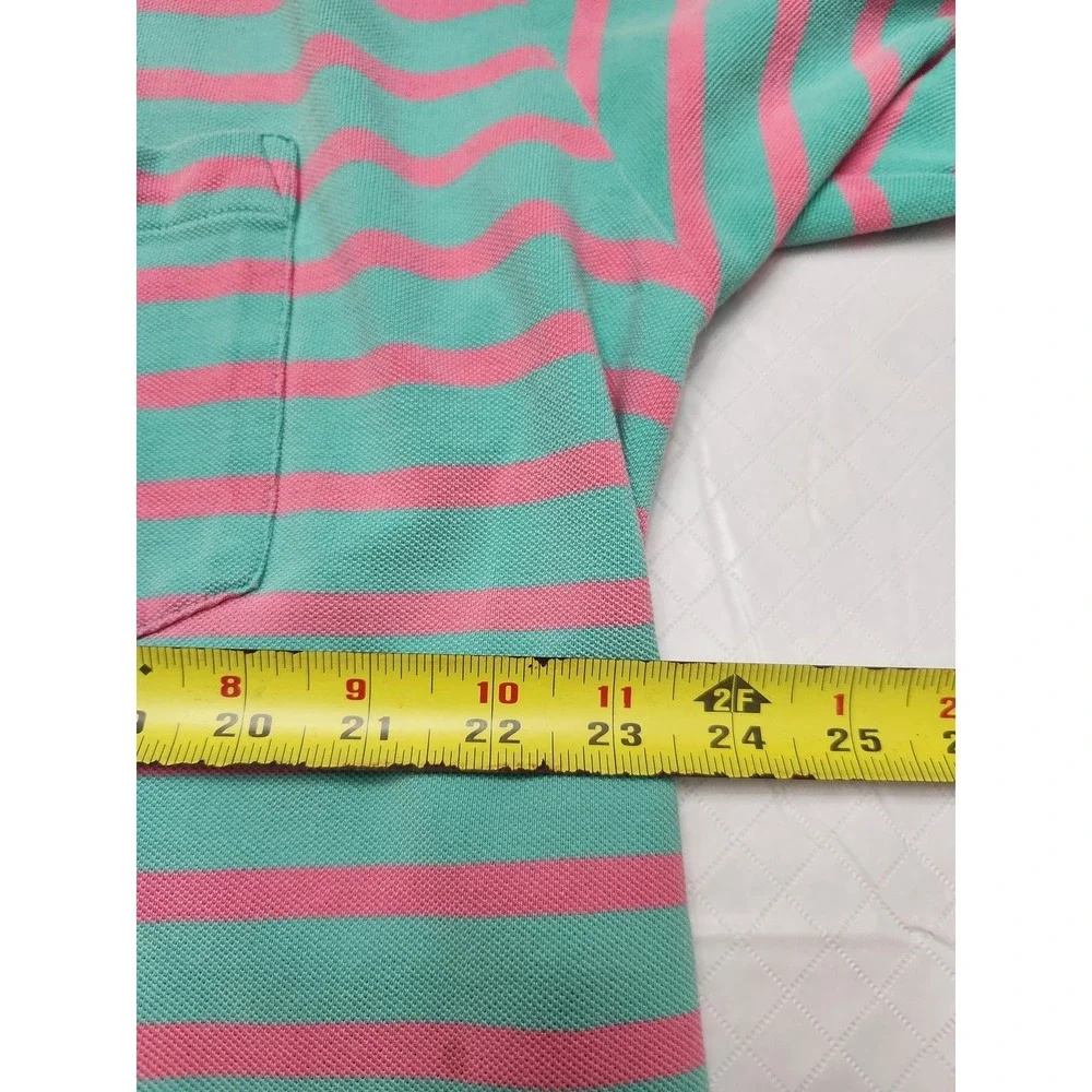 Polo Ralph Lauren Polo Shirt Mens Large Striped Pocket Classic Big Shirt‎